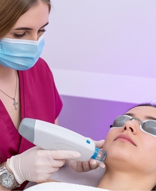 Laser hair reduction treatment